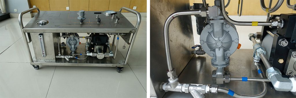 Customized hydro test equipment