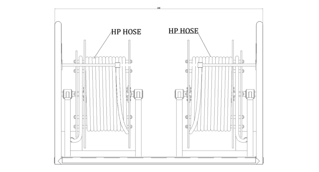 General Layout Drawing of Chemical Injection Equipment & Hose Reels Injection System