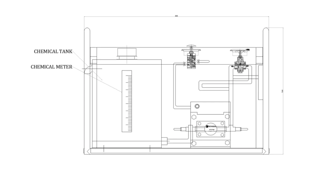 General Layout Drawing of Chemical Injection Equipment & Hose Reels Injection System