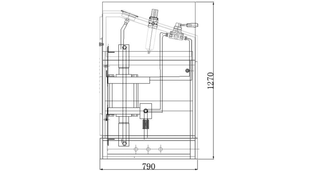 General Layout Drawing of High Pressure Hose Testing Equipment