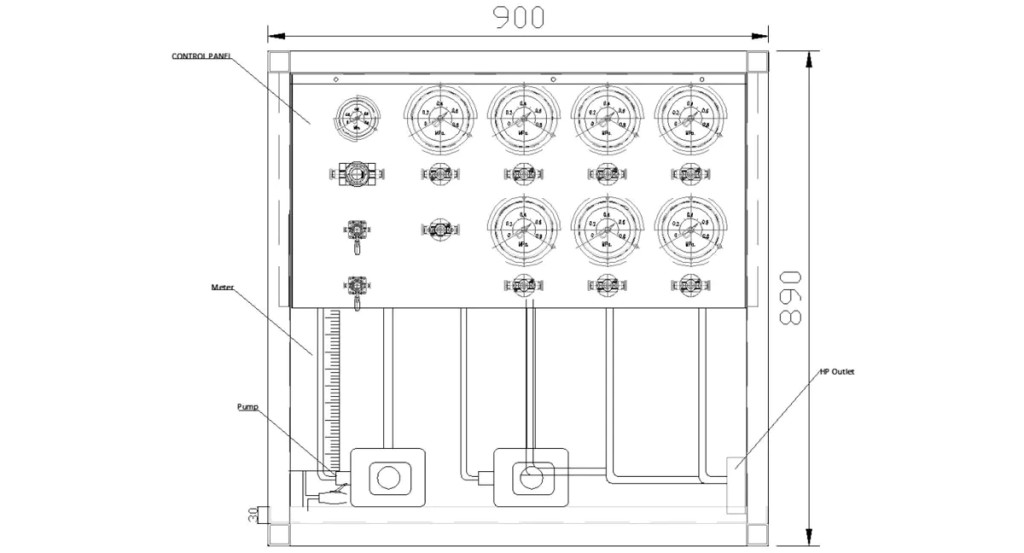 Schematic Diagram of Chemical Metering Pump System